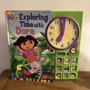 Exploring Time With Dora 2004 Interactive Time Telling Book WORKS Vintage